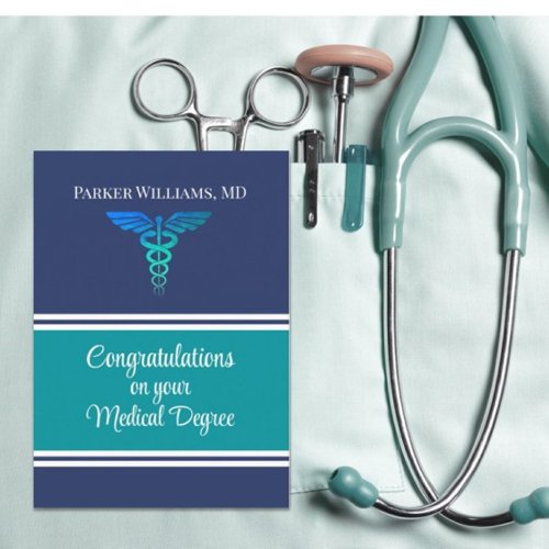Impressive Medical degree Graduation card