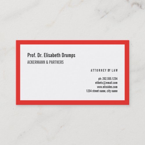 Impressive Red Business Card