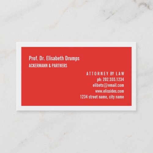 Impressive Red Business Card