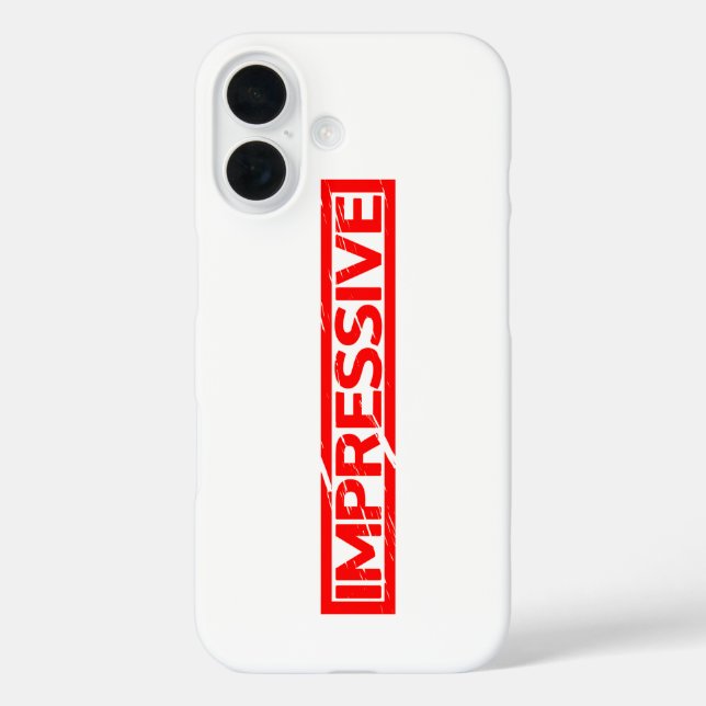 Impressive Stamp Case-Mate iPhone Case (Back)