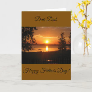 Impressive Sunrise, Dad, Father's Day Card