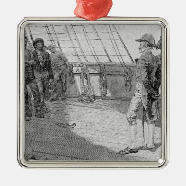 Impressment of American Seamen Metal Ornament (Front)