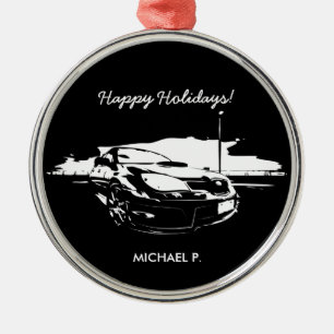Impreza STI "drift" premium Christmas Ornaments