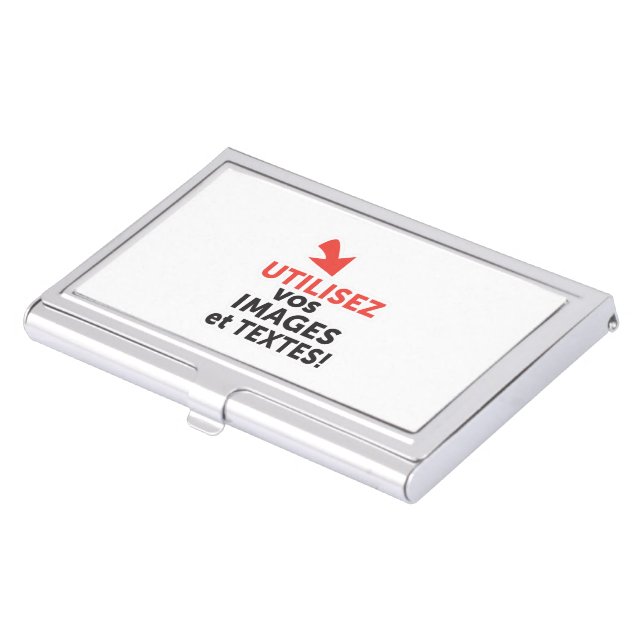 Imprimer vos conceptions en ligne en français business card holder (Front)