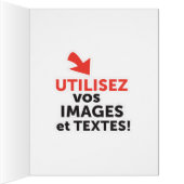 Imprimer vos conceptions en ligne en français cards (Inside (Right))