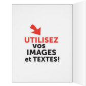 Imprimer vos conceptions en ligne en français cards (Inside (Left))