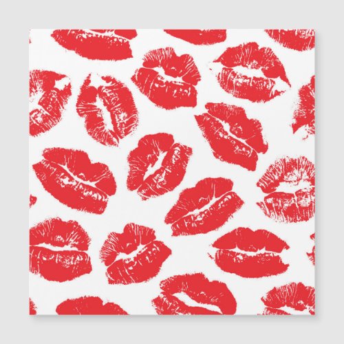 Imprint Kiss Red Lips Vintage Seamless