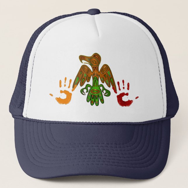 Imprint Native American Inspired Trucker Hat (Front)