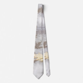 imprinted leaves neck tie