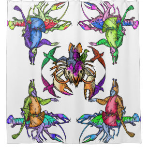 Improbable Lobster Shower Curtain