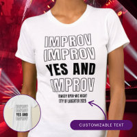 IMPROV YES AND Gift for Comedy Fans Performers