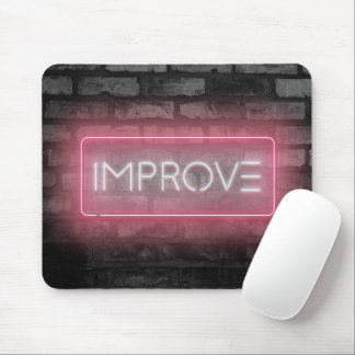 IMPROVE Pink Neon Sign Mouse Pad
