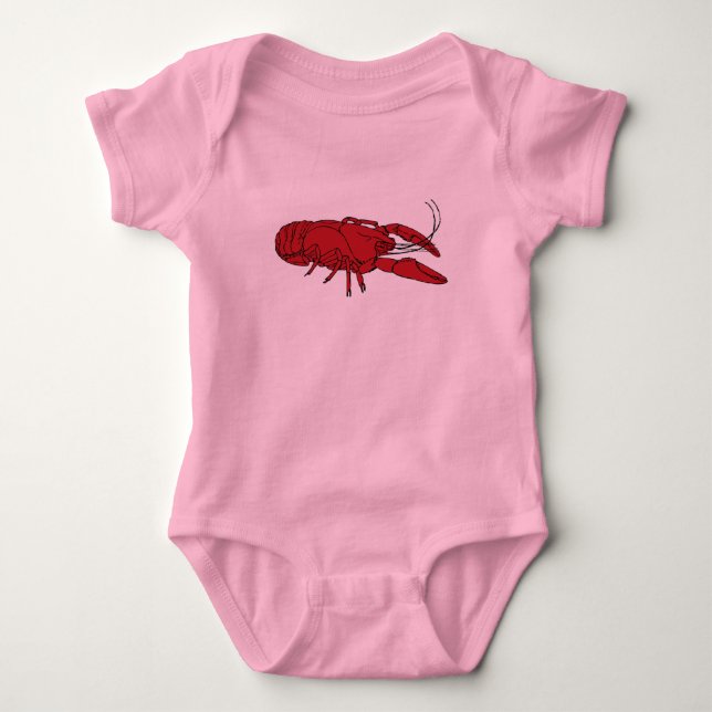 Improved Baby Girl Crawfish Tutu Bodysuit (Front)