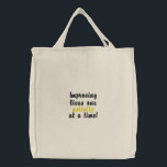 "Improving lives" tote bag<br><div class="desc">Perfect bag for work!</div>