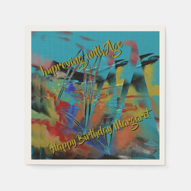 Improving with Age - Rough Sea Napkins (Front)