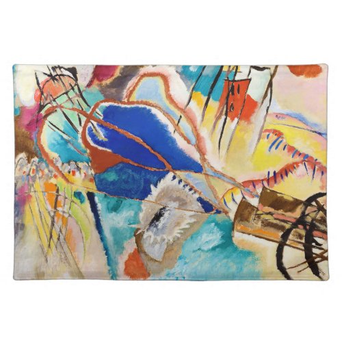 Improvisation 30 Cannons by Wassily Kandinsky Cloth Placemat