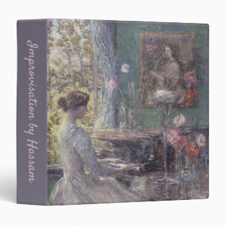 Improvisation by Frederick Childe Hassam 3 Ring Binder
