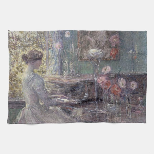 Improvisation by Frederick Childe Hassam Kitchen Towel (Horizontal)