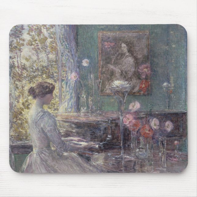 Improvisation by Frederick Childe Hassam Mouse Pad (Front)