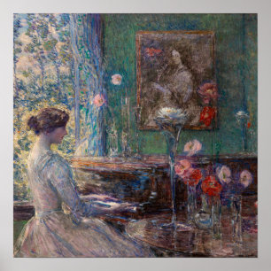 Improvisation by Frederick Childe Hassam Poster