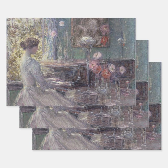 Improvisation by Frederick Childe Hassam Wrapping Paper Sheets (Set)
