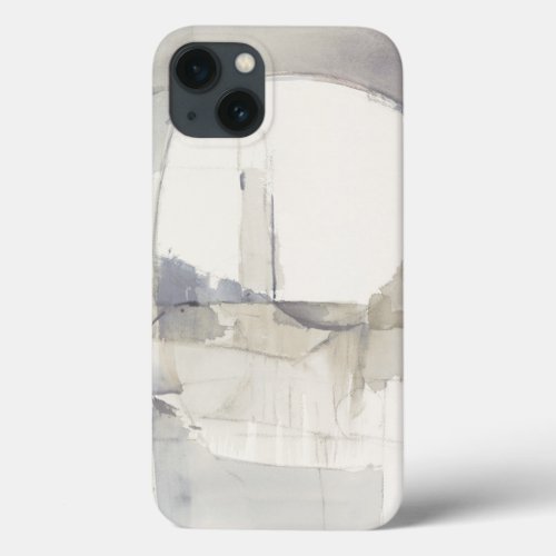 Improvisation I Gray Abstract Print iPhone 13 Case