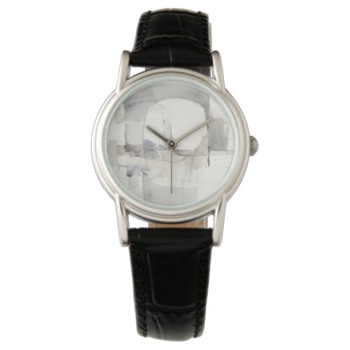 Improvisation I Gray Abstract Print Watch