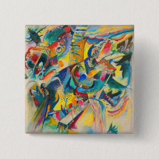 Improvisation Klamm by Wassily Kandinsky Button