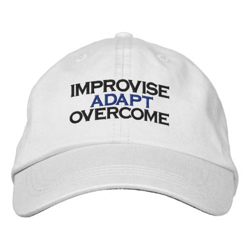 IMPROVISE ADAPT OVERCOME HAT EMBROIDERED BASEBAL EMBROIDERED BASEBALL CAP