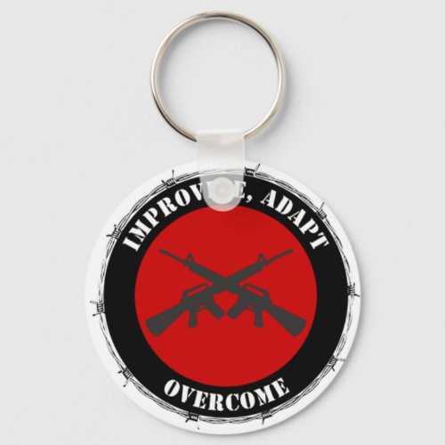 Improvise Adapt Overcome Keychain