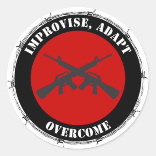 Improvise Adapt Overcome Sticker