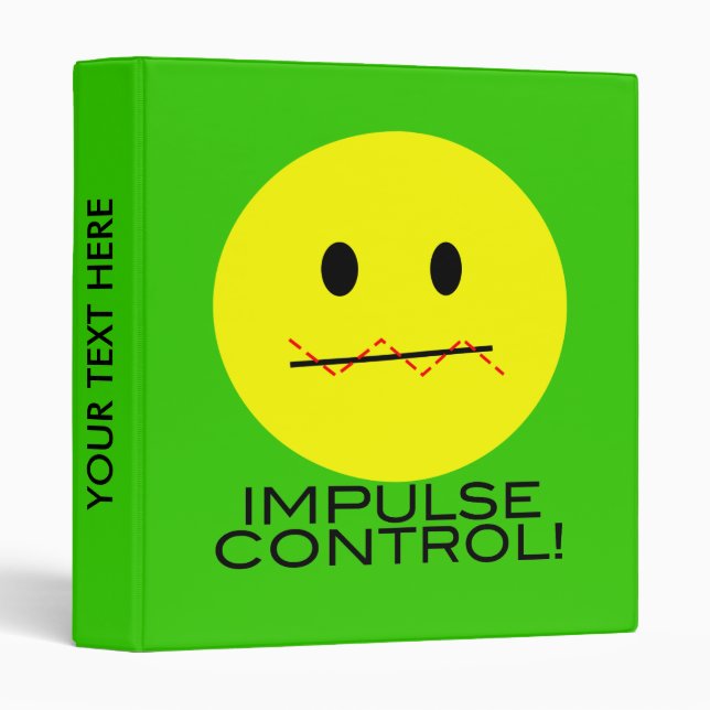 'impulse control FACE BINDER (Front/Spine)