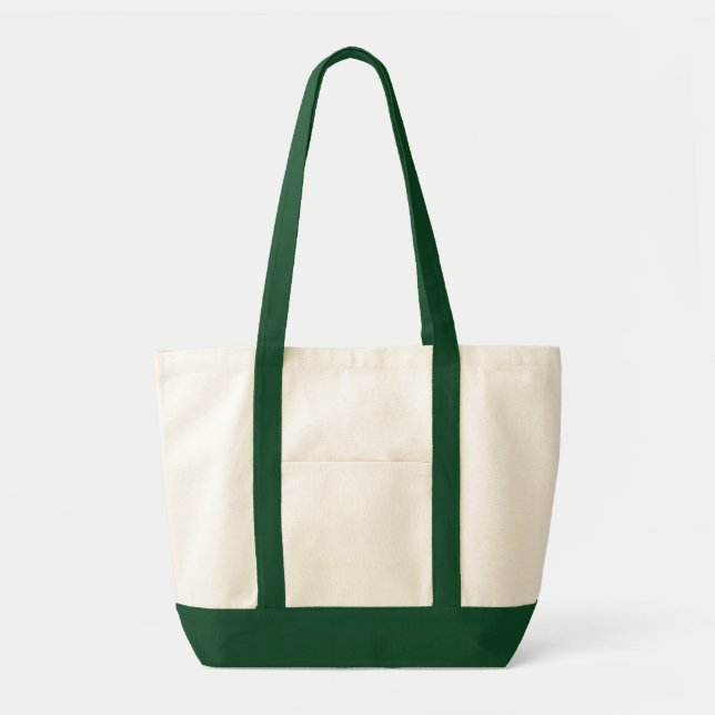 Impulse Tote Bag Natural and Forest (Front)