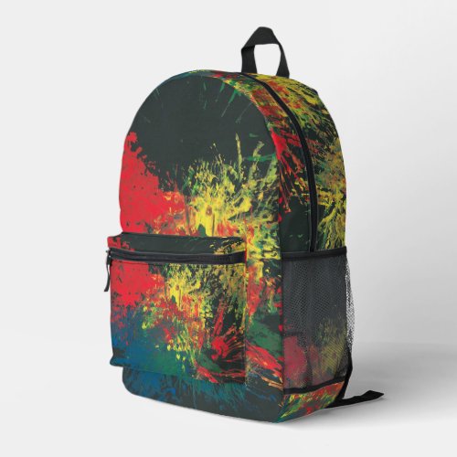 Impulsive Color Splash Toddler Art Printed Backpack