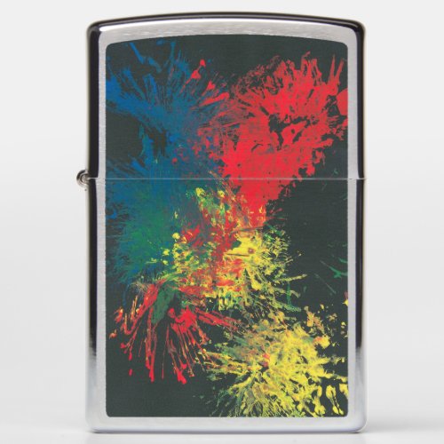 Impulsive Color Splash Toddler Art Zippo Lighter