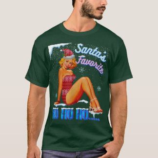 I'mSoNice Santa'sFavoriteHo Naughty Joke Snow Vint T-Shirt