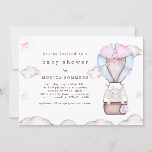 In a Cloud Baby Shower Invitation