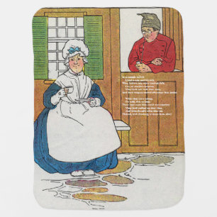 In a cottage in Fife Lived a man and his wife Baby Blanket