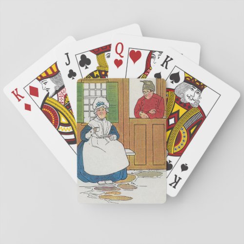 In a cottage in Fife Lived a man and his wife Poker Cards