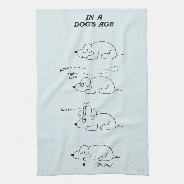 In a Dog's Age Towel (Vertical)