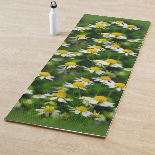 In a Dreamy Field of Chamomile Yoga Mat (In Situ)