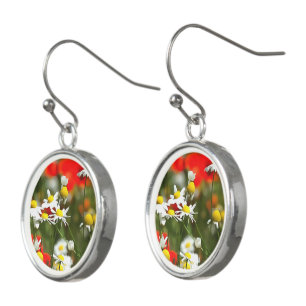 In A Field of Poppies Be A Daisy Earrings