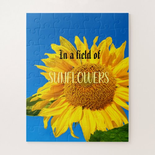 In a Field of Sunflowers photo Puzzle