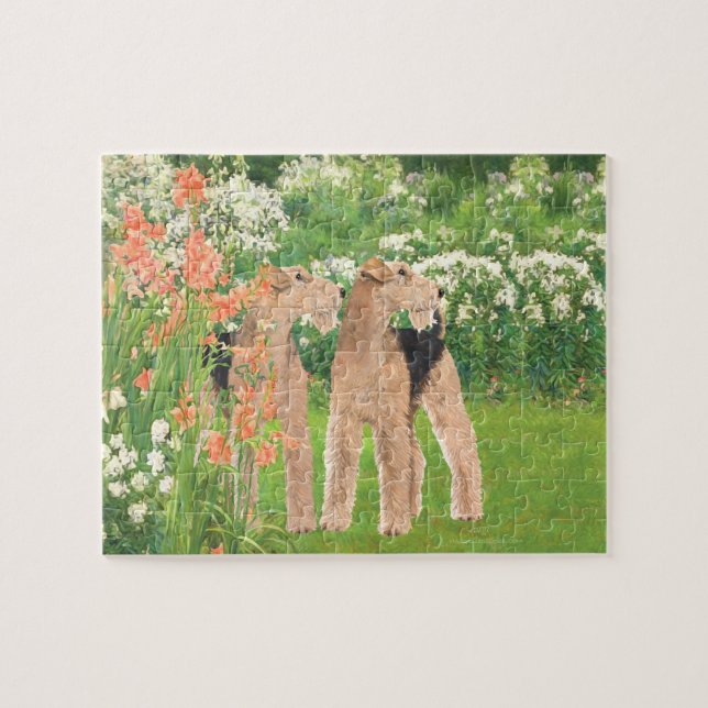 In a Flower Garden Jigsaw Puzzle (Horizontal)