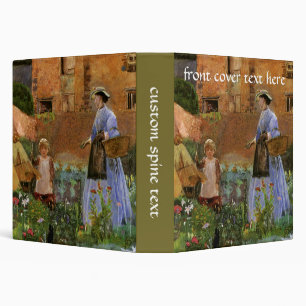 In a Garden at Cookham by George John Pinwell 3 Ring Binder