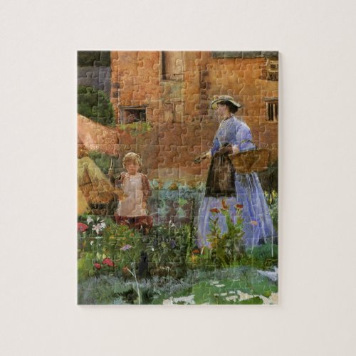 In a Garden at Cookham by George John Pinwell Jigsaw Puzzle