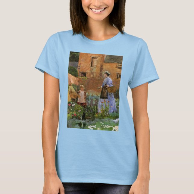 In a Garden at Cookham by George John Pinwell T-Shirt (Front)