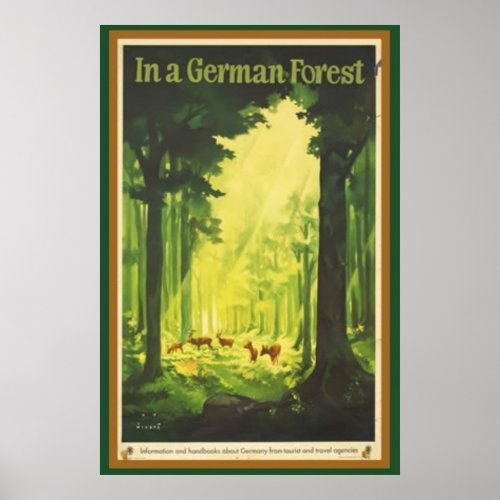 In a German Forest Poster