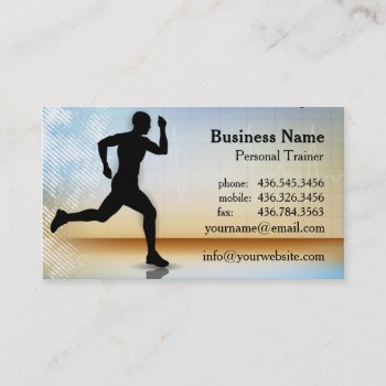 In A Heartbeat - Personal Trainer Business Card by uniqueprints at Zazzle