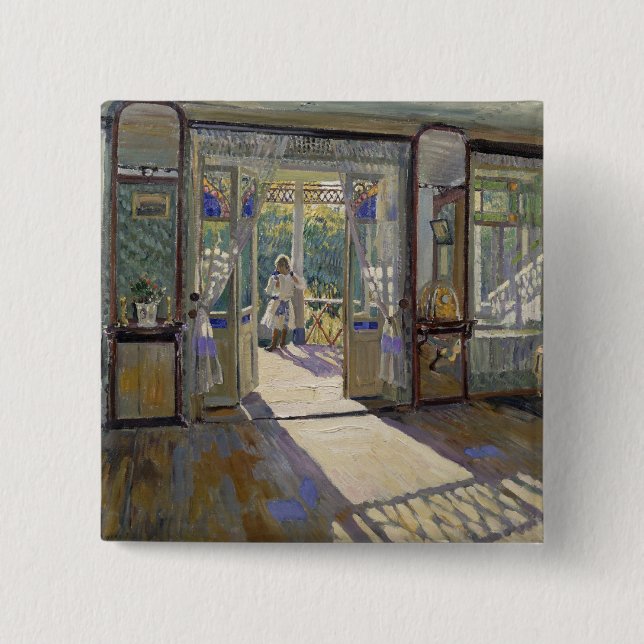 In a House, 1913 Pinback Button (Front)